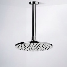 8 inch Ceiling Mount Rain Shower Head With Arm, Chrome